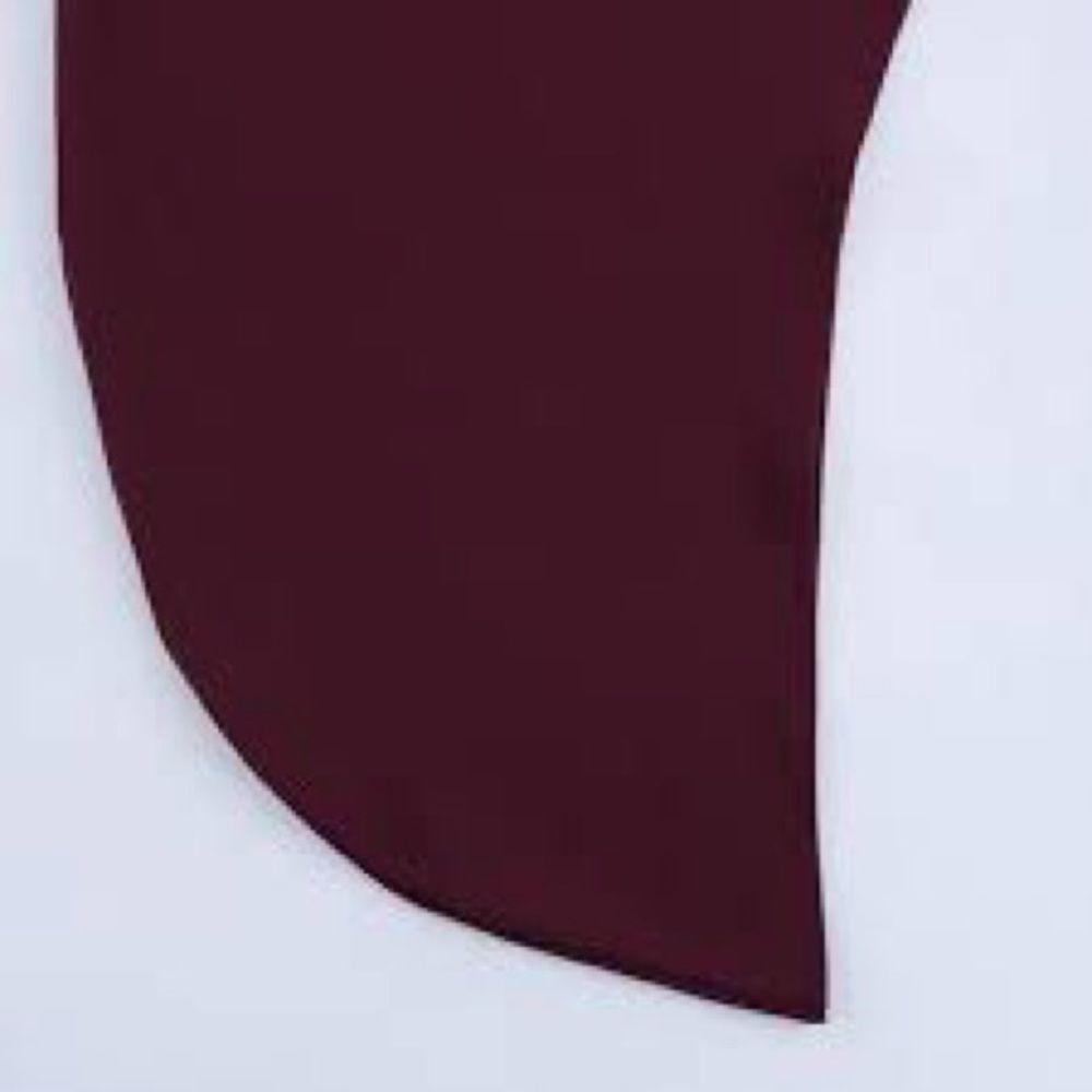 ZARA asymmetric merlot pull-on skirt | NWT | L - Picture 5 of 11